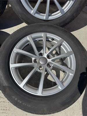 Roti / Jante 5x112 R17 ET 36 7.5J cu cauciucuri de vara 225/60/17 DOT 4723 profil 7.2mm impecabile  - imagine 3