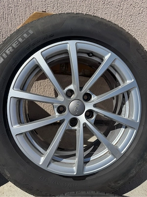 Roti / Jante 5x112 R17 ET 36 7.5J cu cauciucuri de vara 225/60/17 DOT 4723 profil 7.2mm impecabile  - imagine 4