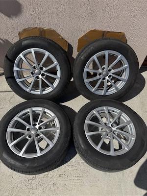 Roti / Jante 5x112 R17 ET 36 7.5J cu cauciucuri de vara 225/60/17 DOT 4723 profil 7.2mm impecabile  - imagine 9