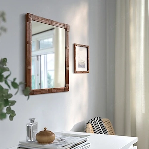 Oglinda decorativa maro aspect antichizat