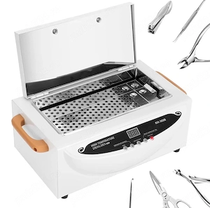 Sterilizator cu aer cald 500W   250 C, pentru instrumente de manichiură și cosmetice   Dimensiune mi
