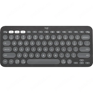 Tastatura Wireless LOGITECH Pebble Keys 2 K380s Multi-Device, Bluetooth, Layout US INT, black, noua,