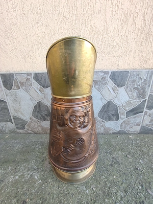 Cărbunar vintage metaloplastie 