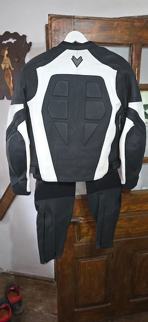 costum moto 2 piese Frank Thomas piele - imagine 2
