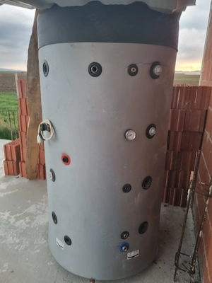 Vând pufer boiler 800l cu 3 serpentine 