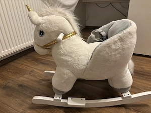 Balansoar cu spatar si sunete Moni Moon Unicorn - imagine 2