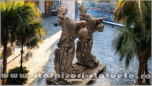 Statuetă domnița cu ulcea, arămiu patinat, model S16. - imagine 4