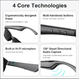 Ochelari de soare bluetooth - unisex (NOU) - imagine 5