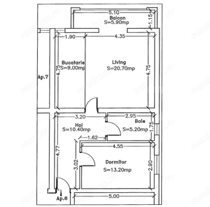 Apartament 2 camere aproape de principala 59mp - imagine 6