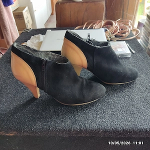 Pantofi cu toc piele 
