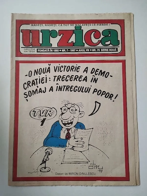 335. Revista de umor 2 in 1, Urzica + Șopârla Integrame, nr. 7, 1997