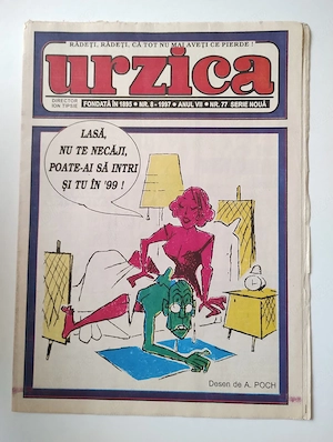 336. Revista de umor 2 in 1, Urzica + Șopârla Integrame, nr. 8, 1997