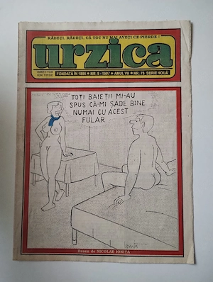 337. Revista de umor 2 in 1, Urzica + Șopârla Integrame, nr. 9, 1991