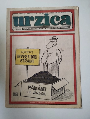 338. Revista de umor 2 in 1, Urzica + Șopârla Integrame, nr. 10, 1997