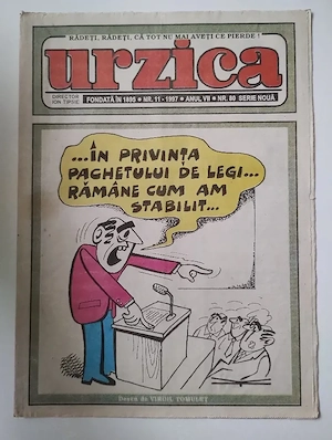 339. Revista de umor 2 in 1, Urzica + Șopârla Integrame, nr. 11, 1997
