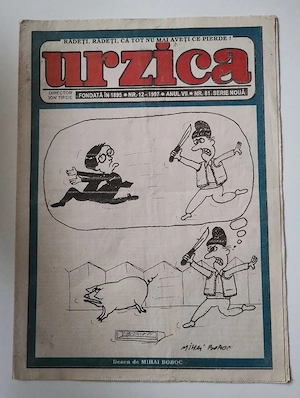 340. Revista de umor 2 in 1, Urzica + Șopârla Integrame, nr. 12, 1997
