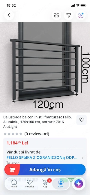 Balcon în stil franțuzesc