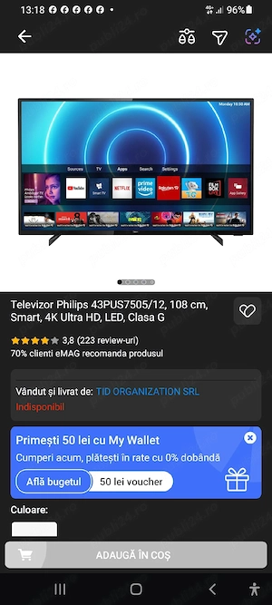 Vând SmartTv