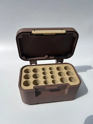 Organizator baterii AA + AAA Overland storage dual size EDC camping travel box | airsoft | tactical  - imagine 4