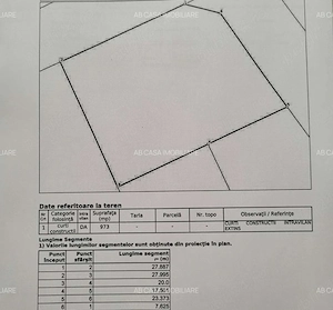 Teren intravilan, 973 mp, pretabil și pentru duplex, Giarmata, lângă Timișoara, comision 0%