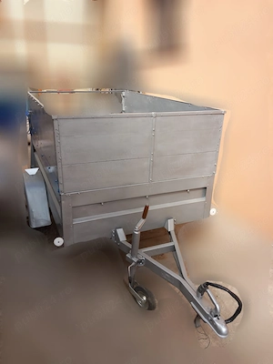 Remorcă auto 750kg, înmatriculată, marca VARIANT.  L=205cm l=125cm h=90cm (cu înălțător). - imagine 5