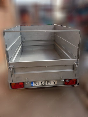 Remorcă auto 750kg, înmatriculată, marca VARIANT.  L=205cm l=125cm h=90cm (cu înălțător). - imagine 6