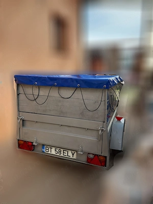 Remorcă auto 750kg, înmatriculată, marca VARIANT.  L=205cm l=125cm h=90cm (cu înălțător). - imagine 4
