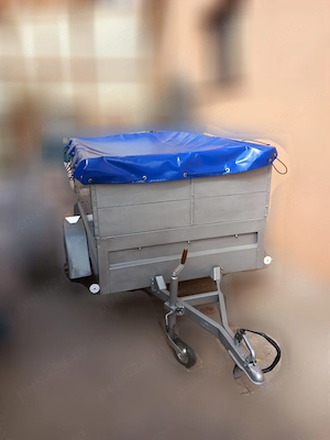 Remorcă auto 750kg, înmatriculată, marca VARIANT.  L=205cm l=125cm h=90cm (cu înălțător). - imagine 2