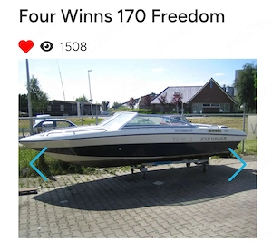 Vand barca cu motor 5.2 m Four Wins 170,impecabila 
