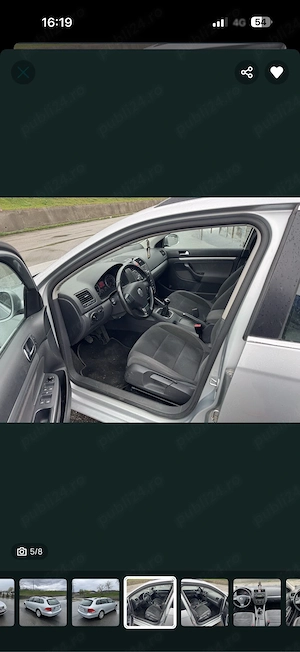 Vw Golf 5 2009 benzina 1.4 -122 cai, pdc clima - imagine 2