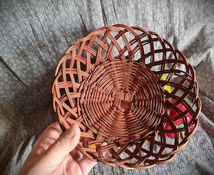 coș cu fructe   legume artificiale - decorațiune retro - imagine 5