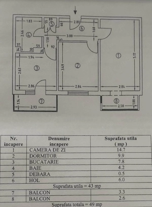Apartament 2 camere,  et 4