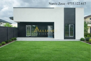 Casa individuala parter - 4 camere 2 bai + dressing - teren 425mp