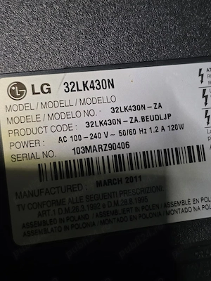 Dezmembrez tv LG 32lk430n - imagine 4