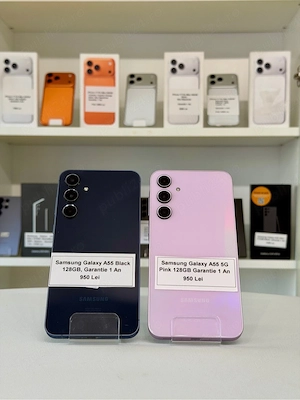 Samsung Galaxy A55(Pink Blue)-128GB, Impecabil, Garantie 1 An