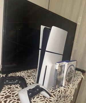  Consola PS 5 Varianta Disc+2 controlere+2 jocuri