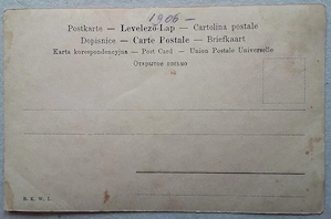 Veche carte poștală cu portretul celebrei actrițe italiene Eleonora DUSE, ed. B.K.W.I., 1906 - imagine 2