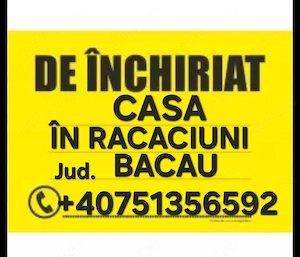 Casa de închiriat Racacini