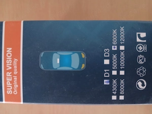 Xenon D1S 6000k alb rece - imagine 2