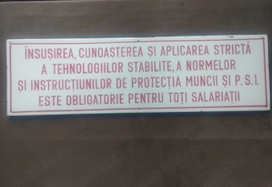 Tabla emailata protectia muncii 