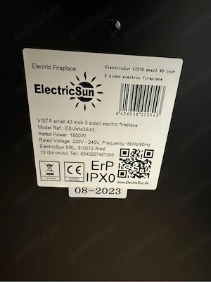 Vand semineu electric interior Electricsun NOU! - imagine 5