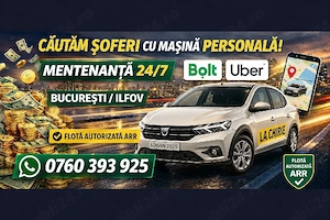 Flota Autorizata ARR Angajam Soferi Uber Bolt