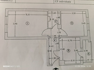 Apartament 2 camere decomandat. 