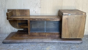 Comoda Vintage Stil ArtDeco din Lemn; Toaleta fara oglinda
