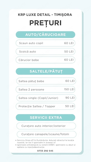 Igienizare Profesională Cărucioare, Scaune Auto, Saltele - Timișoara