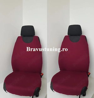 Huse scaun auto tip Maieu Negru - imagine 2