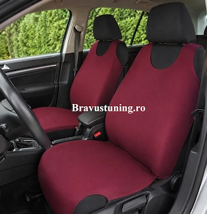 Huse scaun auto tip Maieu Negru - imagine 4