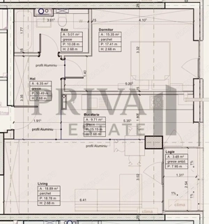 Apartament modern 2 camere, 55 mp, etaj 2, Nord One - imagine 10