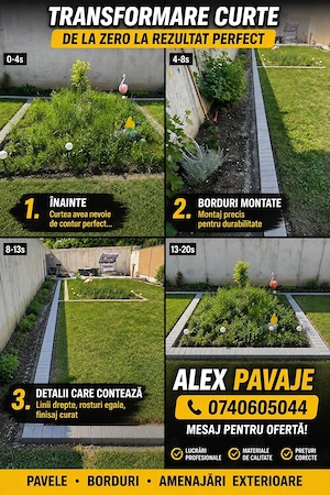 bordura pavele gard santuri plus altele