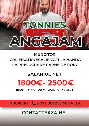 Angajam Muncitori Abator GERMANA